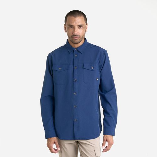 Spyder Camisa Melange L/S 2 Pocket Shirt Hombre - Estate Blue