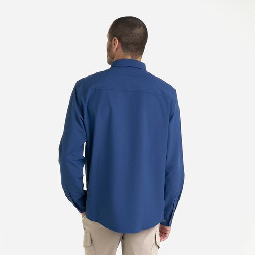 Spyder Camisa Melange L/S 2 Pocket Shirt Hombre - Estate Blue