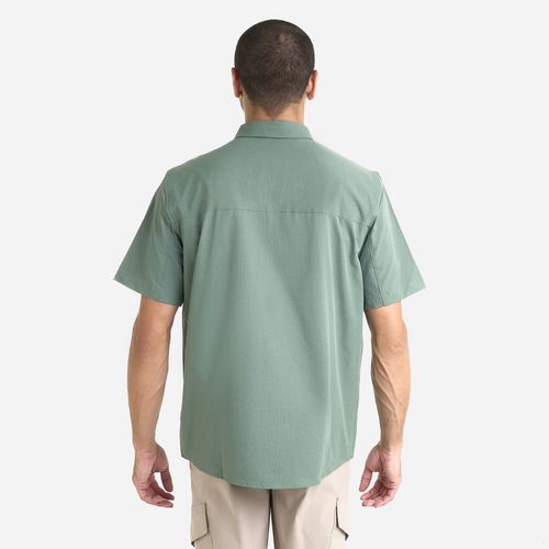 Spyder Camisa Short Sleeve Mini Ripstop 2 Pkt Shirt Hombre - Spruce Green