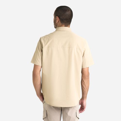 Spyder Camisa Short Sleeve Mini Ripstop 2 Pkt Shirt Hombre - Khaki