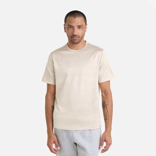 Spyder Remera Short Sleeve Jacquard Tee Hombre - Bone