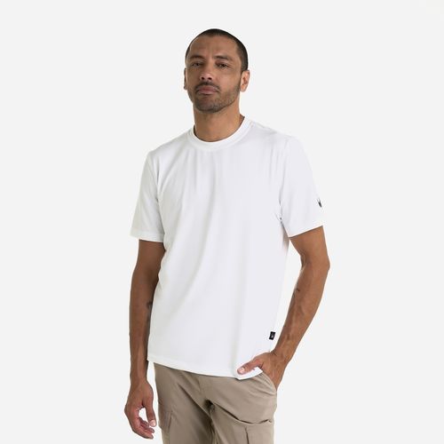 Spyder Remera Peached Shirt Sleeve Logo Tee Hombre - White