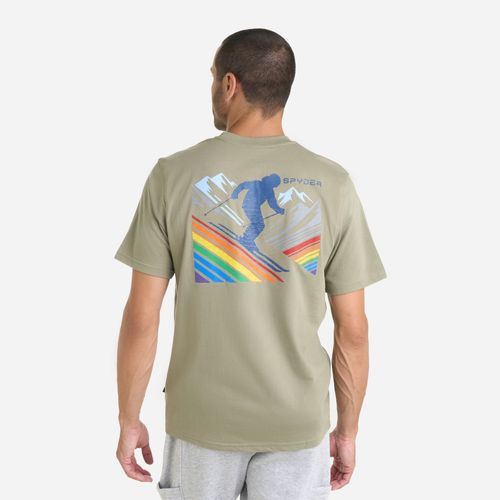 Spyder Remera Pride Short Sleeve Graphic Tee Hombre - Brown Stone