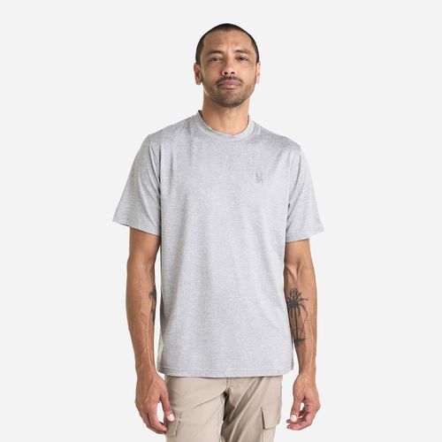 Spyder Remera Short Sleeve Peached Jersey Tee Hombre - Heather Grey