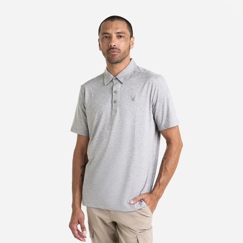 Spyder Remera Short Sleeve Peached Jersey Polo Hombre - Heather Grey