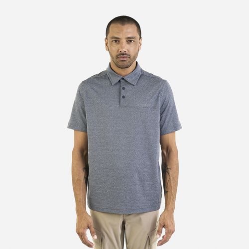 Spyder Remera Short Sleeve Box Jacquard Polo Hombre - Navy