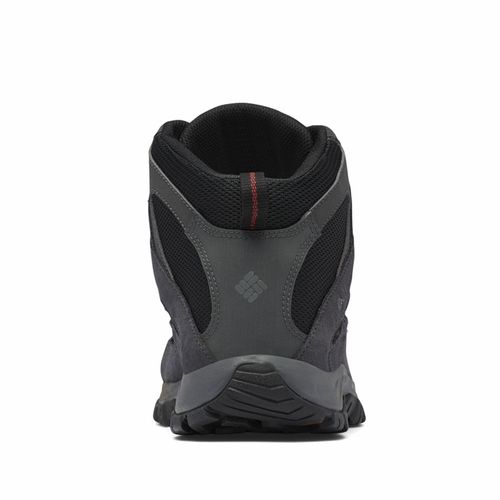 Columbia Zapatillas Impermeables Crestwood Mid Hombre - Black Charcoal