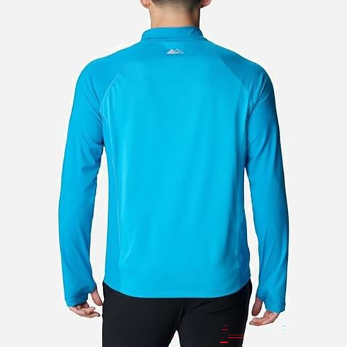 Buzo Columbia M Endless Trail 1/2 Zip Mesh Long Sleeve Hombre - Ocean Blue